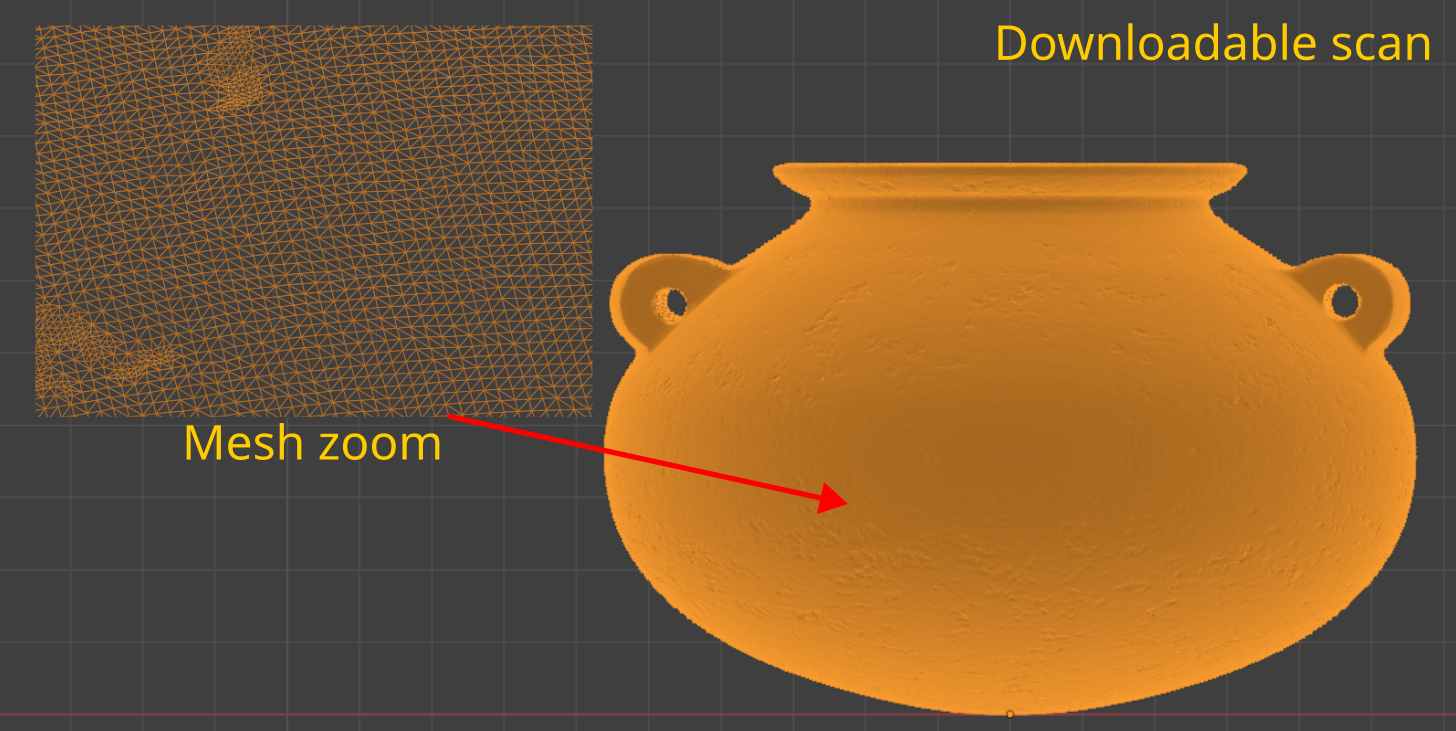 Scan available for download - detailed vertex zoom
